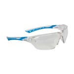 Wirra Carbon Safety Glasses AF Clear Lens ClearBlue Arms