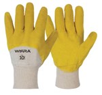 Wirra Glass Gripper Gloves Latex Coated WhiteYellow 