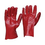 Wirra PVC Chemical Resistant Gloves Red 270mm