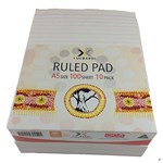 Bibbulmun Pad Premium Ruled A5 Bank White Pack 10