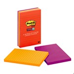 PostIt Notes 6303Ssan Super Sticky Lined 101X152mm Marrakesh Pack 3