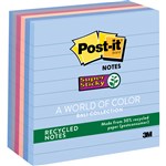 PostIt Notes 6756Ssnrp Super Sticky Recycled Bali Nature Hue Ass Pack 6