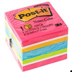 PostIt Notes 2051Mc Mini Cube 51X51mm Brights Assorted
