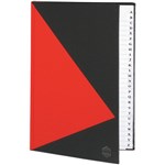 Marbig Notebook A5 Hard Cover With Index Red And Black 200 Pages