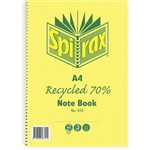 Spirax 810 Recycled Notebook A4 120 Pages