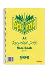 Spirax 811 Recycled Notebook A4 240 Pages