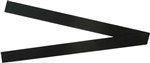 Vista Magnetic Coloured Strips 25X300mm Pack 2 Black