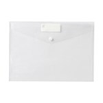 Marbig Doculope Document Wallet A4 With Button Clear