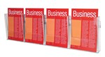 Esselte Brochure Holder Wall A4 1 Tier 4 Compartments Clear