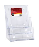 Deflecto Brochure Holder77301 Free Standing A4 3 Tier Clear