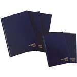 Diary Commercial Hard Cover A4 1 Day To A Page 2022 Navy Blue