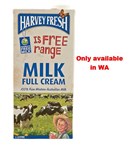 Harvey Fresh Long Life Full Cream Milk Uht 1 Litre  Available in WA only 