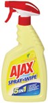 Ajax Cleaner Spray Wipe Trigger 500Ml Lemon