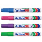 Artline 90 Permanent Marker Chisel Point Box 12 Asst Brights