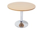 Rapid Table Round 1200Mm With Chrome Base Beech Top