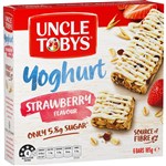 Uncle Tobys Muesli Bar Toby Yoghurt Top 6 Pack Strawberry