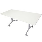 Rapid Table Flip Top 1500X750 Silver Frame White Top