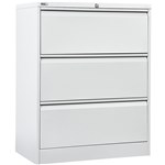 Rapid Lateral Filing Cabinet 3 Drawer White