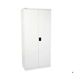 Go Metal Stationery Cupboard 2000H X 910W X 450D Assembled 4 Shelves WHITE CHINA