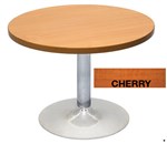 Rapid Round Coffee Table 600Mm Chrome Base 425H Cherry