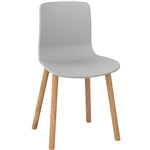 Acti 4T Side Chair With Dowel Legs Grey