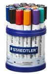 Staedtler 351 Lumocolor Whiteboard Marker Bullet Tip 19 Assorted