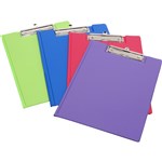 Marbig Clipfolder A4 Pe With Cover Summer Colours Lime