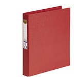 Marbig Binder Bright Ring PE A4 2D Ring 25mm Red