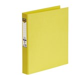Marbig Binder Bright Ring Pe A4 2D Ring 25Mm Yellow