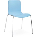 Acti 4C Side Chair With Chrome Leg Base Pale Blue