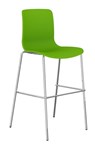 Acti Chrome Bar Stool Base 760Mm High With Polyprop Shell Green