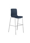 Acti Chrome Bar Stool Base 760Mm High With Polyprop Shell Navy Blue