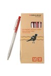 Bibbulmun Retractable Ballpoint Pen Economy Med Pack 12 Red