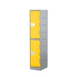 Locker 2 Door Heavy Duty 1800Hx385Wx500D Yellow