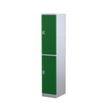 Locker 2 Door Abs Plastic 1940Hx380Wx500D Green