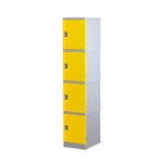 Locker 4 Door Abs Plastic 1940Hx380Wx500D Yellow
