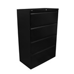 Rapid Lateral Filing Cabinet 4 Drawer Black