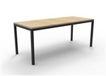 Rapid Meeting Table 1200X600 Natural OakBlack