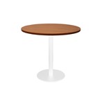 Rapid Table Round 1200Mm With White Base Cherry