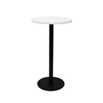Rapid Dry Bar Table 600Mm Round Top 1075H Black Base Whte Top