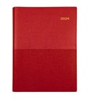 Diary Vanessa Wiro 145V Colours A4 1 Day To A Page 2022 RED