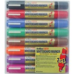 Artline 525T Whiteboard Marker Dual Point Assorted 8 Pack