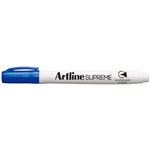 Artline Supreme Whiteboard Marker Bullet Point 15mm Box 12 Blue