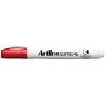 Artline Supreme Whiteboard Marker Bullet Point 15mm Box 12 Red