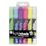 Texta Liquid Chalk Marker Wet Wipe Bullet Tip 45mm Assorted Pack 6