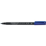 Staedtler Lumocolor Permanent Ohp 317 Pen Medium 1mm Pack 10 Blue