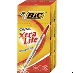 Bic Cristal Ballpoint Pen Medium 1mm Box 50 Red