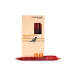 Bibbulmun Retractable Ballpoint Pen Fine 07mm Pack 10 Red