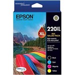 Epson 220Xl C13T294692 OEM Ink Cartridge BCMY Value Pack
