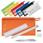 stationery set ruler pencils pen sharpener and rubber